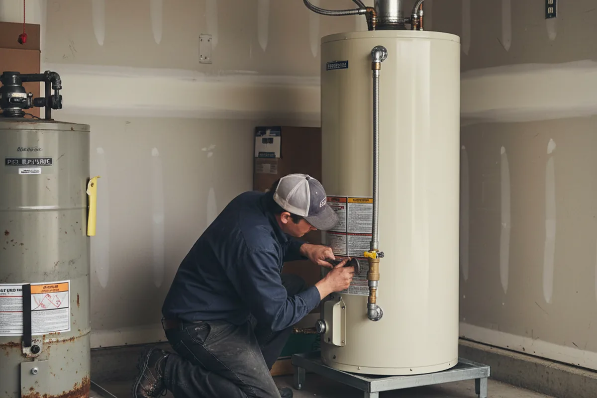 Water heater and shutoff valve replacement in Washingtonville
